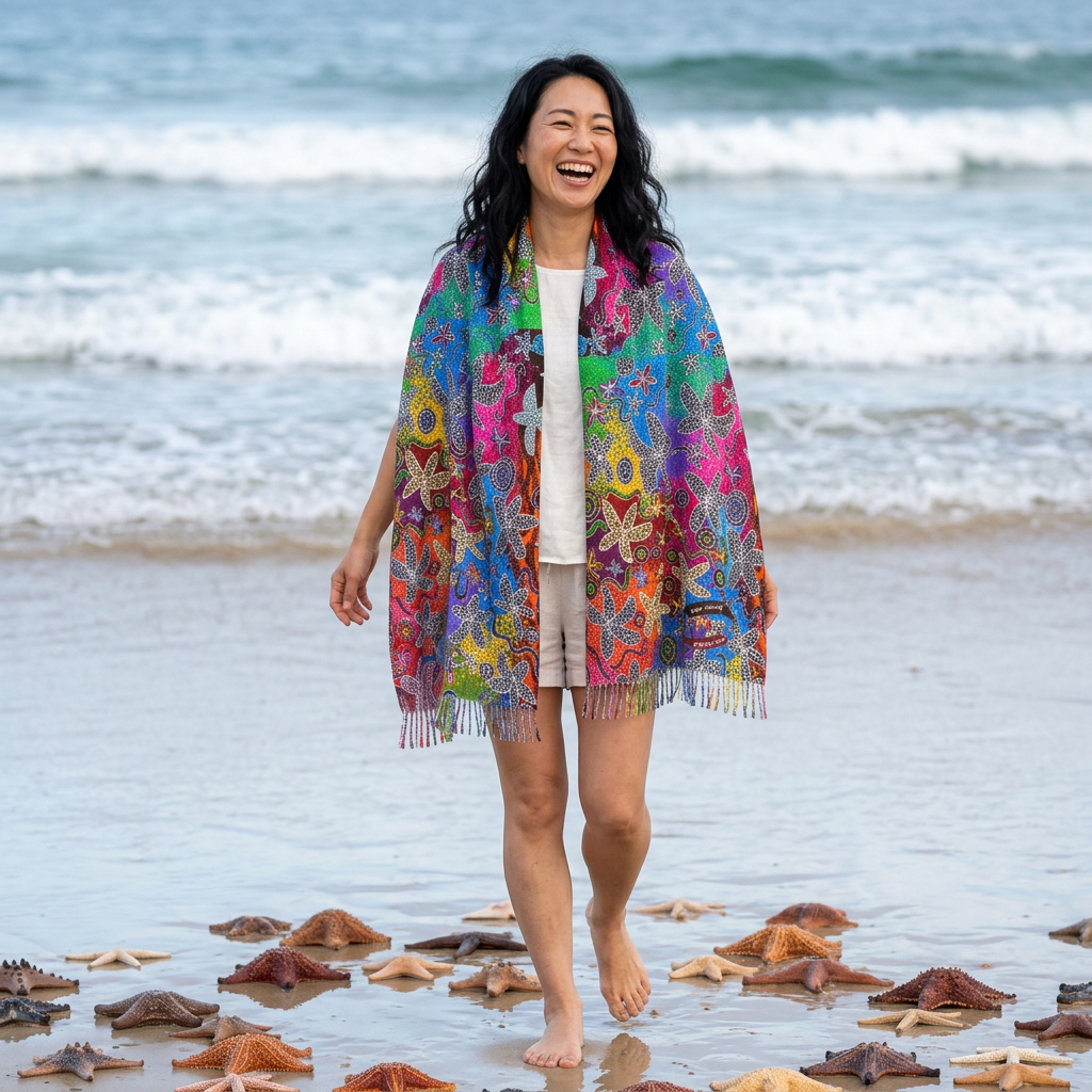 Starfish Dreaming Light Scarf